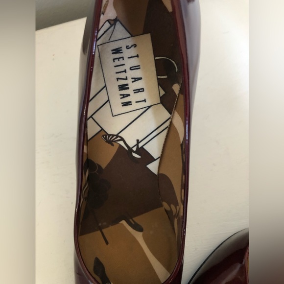 Stuart Weitzman Ruby Pumps Patent Leather Size 8.5 N GUC - Picture 7 of 7